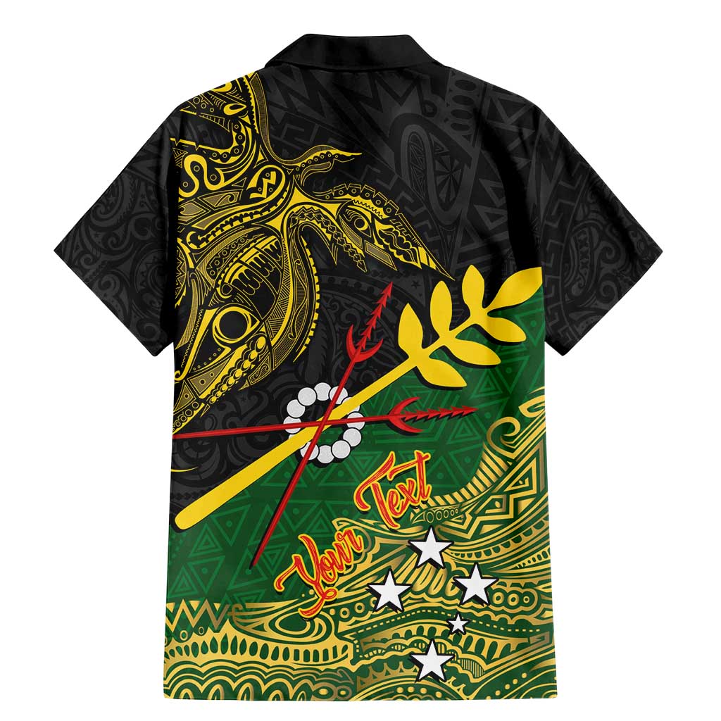 Personalized Chimpu Province Papua New Guinea Family Matching Mermaid Dress and Hawaiian Shirt Bird-of-paradise Art Tattoo and Melanesian Motifs - Polynesian Pride