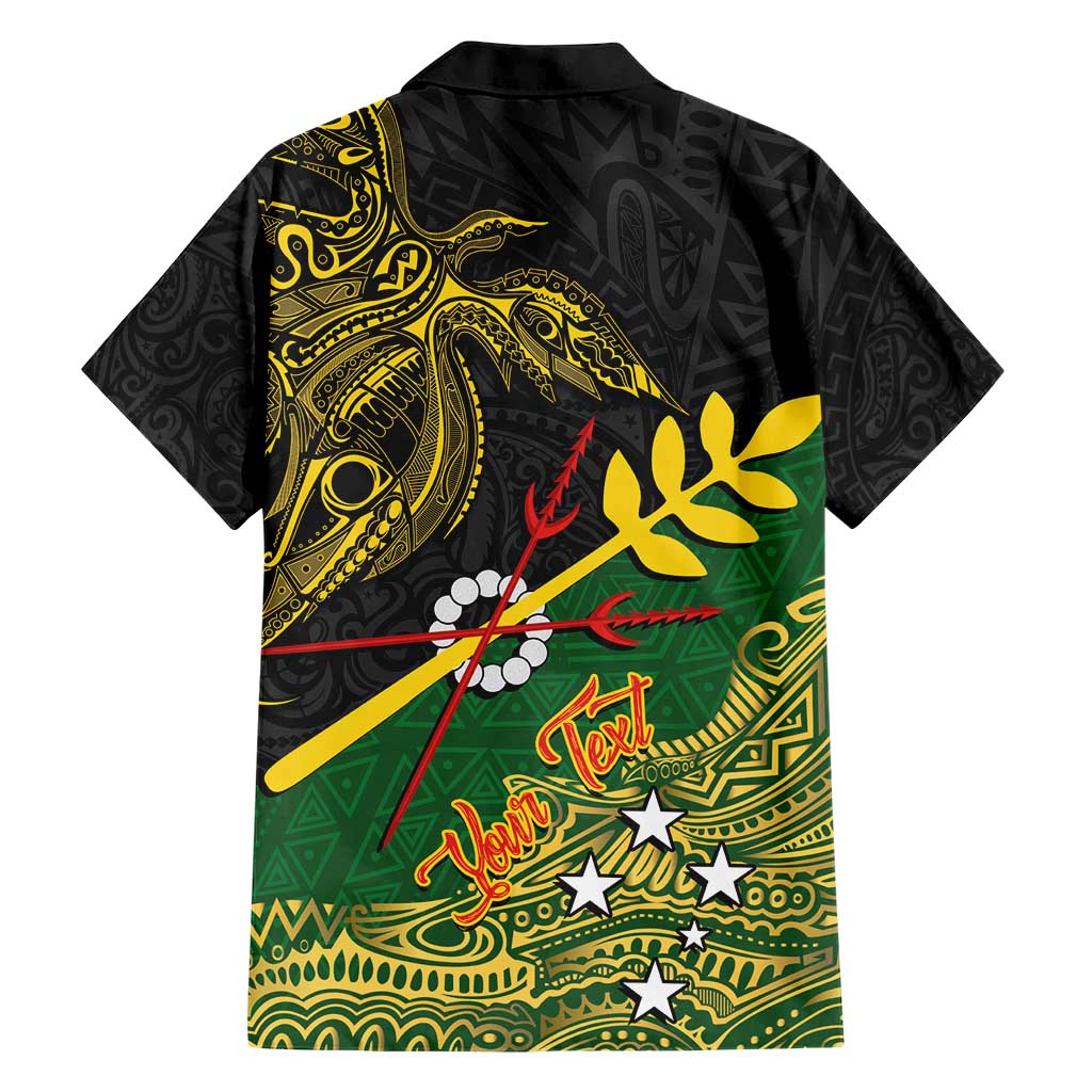 Personalized Chimpu Province Papua New Guinea Family Matching Short Sleeve Bodycon Dress and Hawaiian Shirt Bird-of-paradise Art Tattoo and Melanesian Motifs - Polynesian Pride