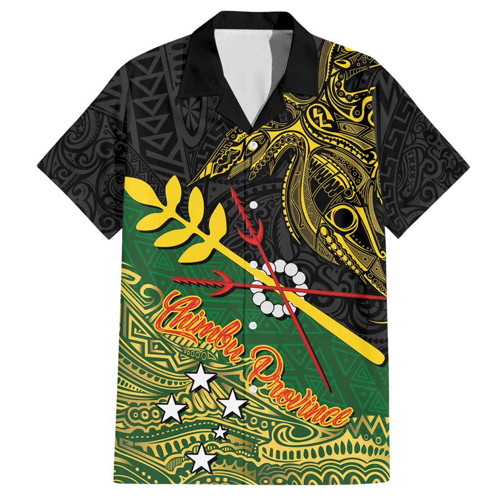 Personalized Chimpu Province Papua New Guinea Family Matching Summer Maxi Dress and Hawaiian Shirt Bird-of-paradise Art Tattoo and Melanesian Motifs - Polynesian Pride
