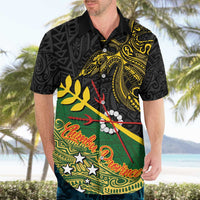 Personalized Chimpu Province Papua New Guinea Hawaiian Shirt Bird-of-paradise Art Tattoo and Melanesian Motifs - Polynesian Pride