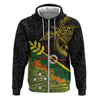 Personalized Chimpu Province Papua New Guinea Hoodie Bird-of-paradise Art Tattoo and Melanesian Motifs - Polynesian Pride