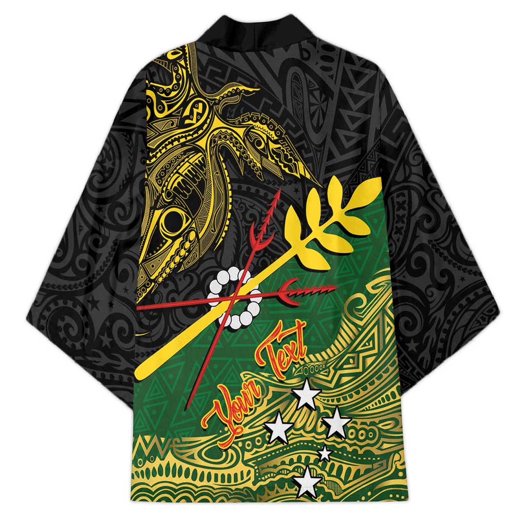 Personalized Chimpu Province Papua New Guinea Kimono Bird-of-paradise Art Tattoo and Melanesian Motifs LT03 - Polynesian Pride