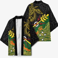 Personalized Chimpu Province Papua New Guinea Kimono Bird-of-paradise Art Tattoo and Melanesian Motifs LT03 - Polynesian Pride