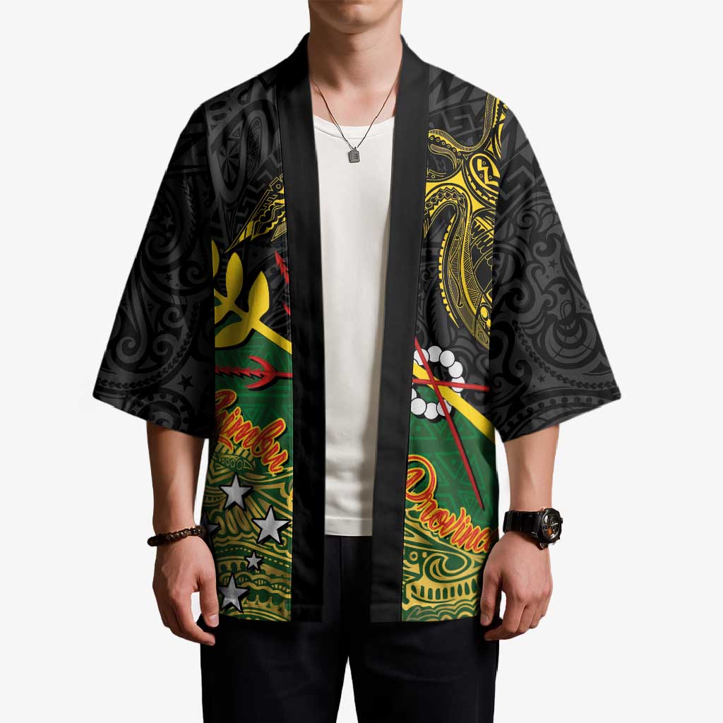 Personalized Chimpu Province Papua New Guinea Kimono Bird-of-paradise Art Tattoo and Melanesian Motifs LT03 - Polynesian Pride