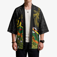 Personalized Chimpu Province Papua New Guinea Kimono Bird-of-paradise Art Tattoo and Melanesian Motifs LT03 - Polynesian Pride