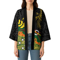 Personalized Chimpu Province Papua New Guinea Kimono Bird-of-paradise Art Tattoo and Melanesian Motifs LT03 - Polynesian Pride