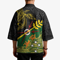 Personalized Chimpu Province Papua New Guinea Kimono Bird-of-paradise Art Tattoo and Melanesian Motifs LT03 - Polynesian Pride