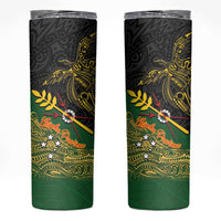 Chimpu Province Papua New Guinea Skinny Tumbler Bird-of-paradise Art Tattoo and Melanesian Motifs - Polynesian Pride