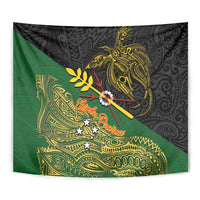 Chimpu Province Papua New Guinea Tapestry Bird-of-paradise Art Tattoo and Melanesian Motifs LT03 - Polynesian Pride