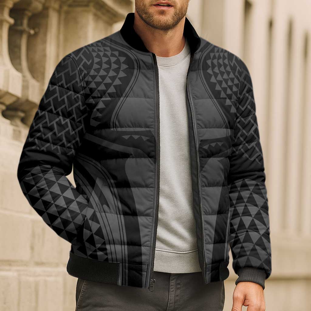 Hawaiian Kakau Art Tattoos Aquaman Style Bomber Puffer Jacket Special Edition LT03 - Polynesian Pride