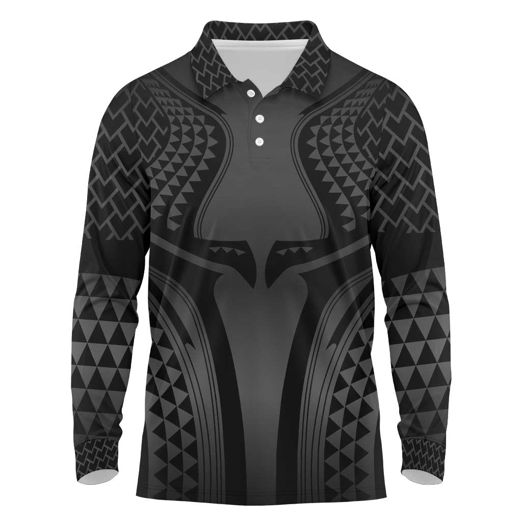 Hawaiian Kakau Art Tattoos Aquaman Style Long Sleeve Polo Shirt Special Edition - Polynesian Pride