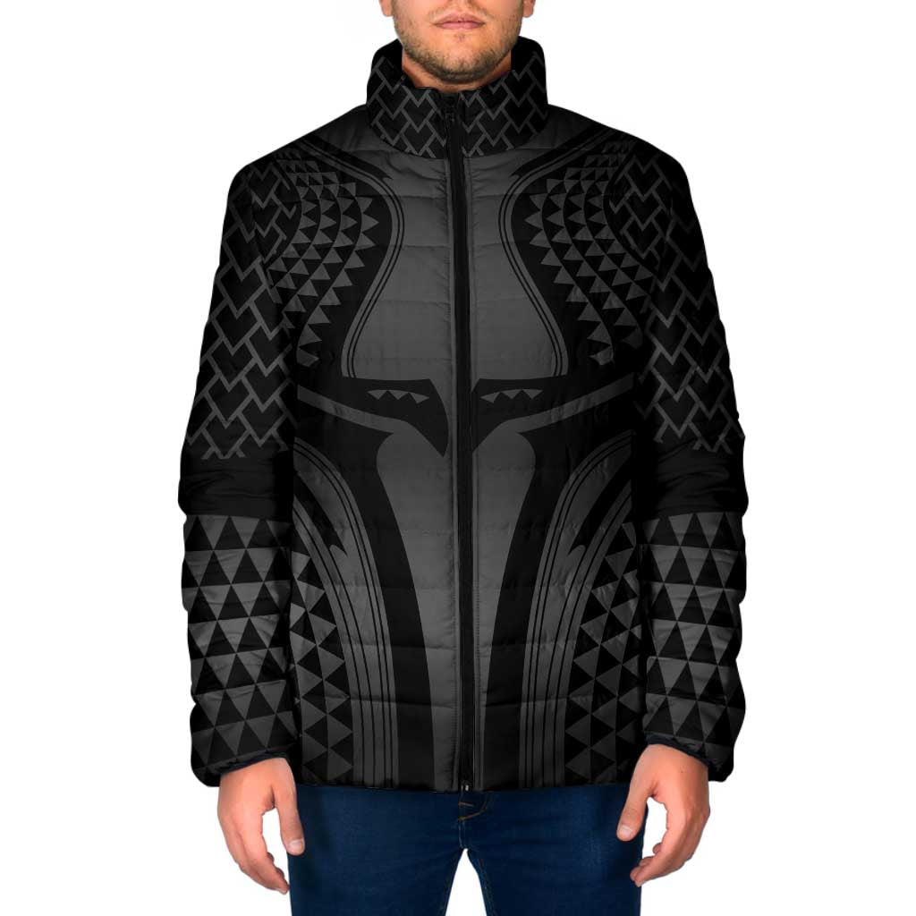 Hawaiian Kakau Art Tattoos Aquaman Style Padded Jacket Special Edition LT03 Men Black - Polynesian Pride