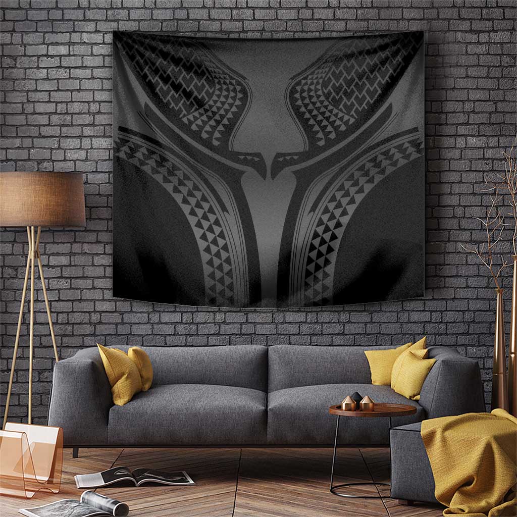 Hawaiian Kakau Art Tattoos Aquaman Style Tapestry Special Edition LT03 Black - Polynesian Pride
