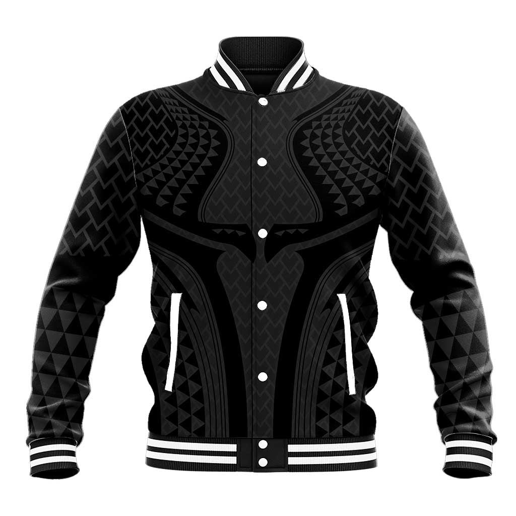 Hawaiian Kakau Art Tattoos Aquaman Style Baseball Jacket Black Version - Polynesian Pride