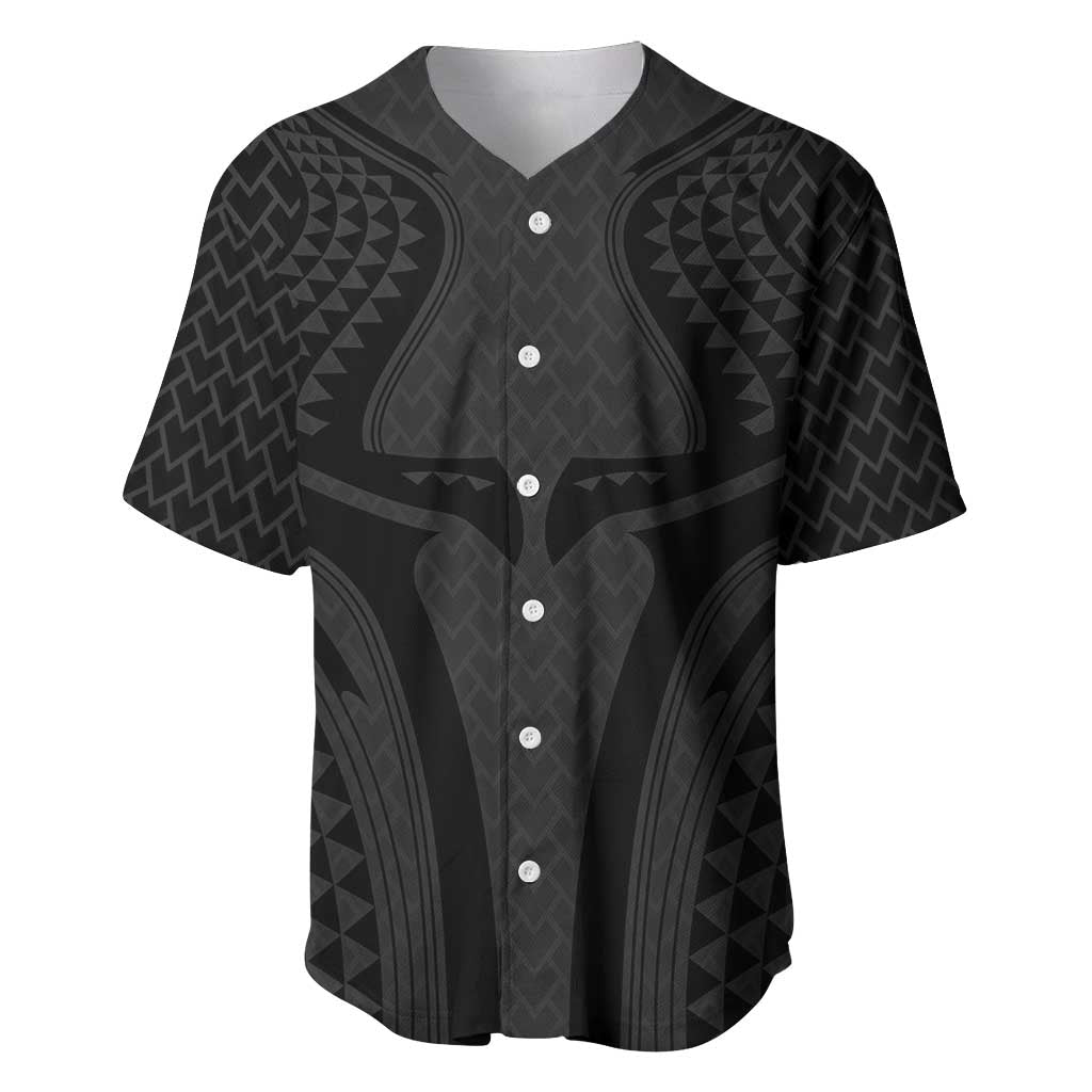 Hawaiian Kakau Art Tattoos Aquaman Style Baseball Jersey Black Version - Polynesian Pride