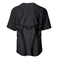 Hawaiian Kakau Art Tattoos Aquaman Style Baseball Jersey Black Version - Polynesian Pride