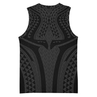 Hawaiian Kakau Art Tattoos Aquaman Style Basketball Jersey Black Version LT03 - Polynesian Pride