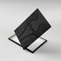 Hawaiian Kakau Art Tattoos Aquaman Style Canvas Wall Art Black Version - Polynesian Pride