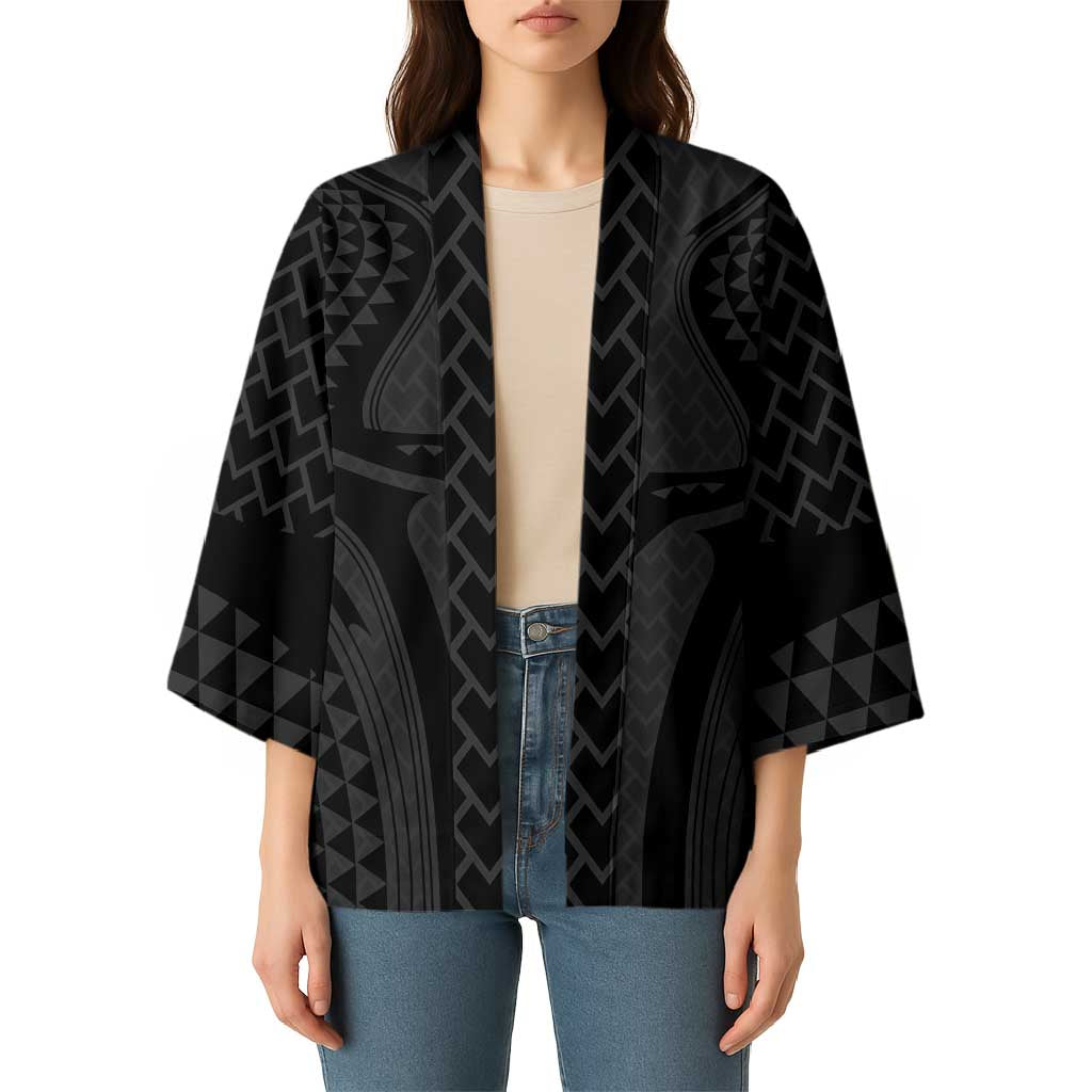 Hawaiian Kakau Art Tattoos Aquaman Style Kimono Black Version LT03 - Polynesian Pride