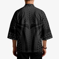Hawaiian Kakau Art Tattoos Aquaman Style Kimono Black Version LT03 - Polynesian Pride