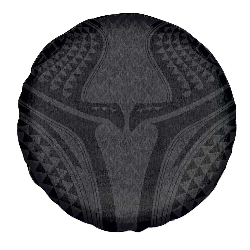 Hawaiian Kakau Art Tattoos Aquaman Style Spare Tire Cover Black Version - Polynesian Pride