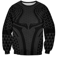Hawaiian Kakau Art Tattoos Aquaman Style Sweatshirt Black Version LT03 Unisex Black - Polynesian Pride