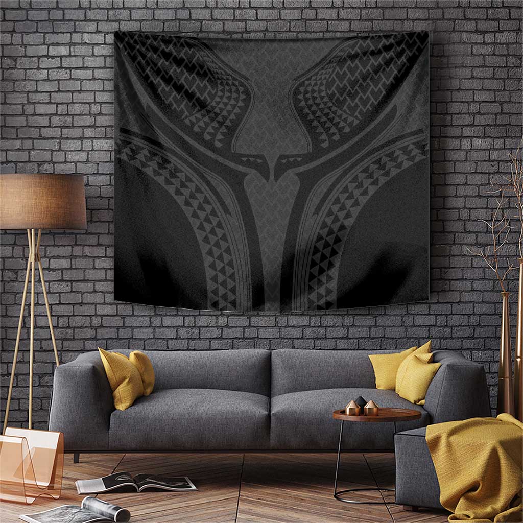 Hawaiian Kakau Art Tattoos Aquaman Style Tapestry Black Version LT03 Black - Polynesian Pride