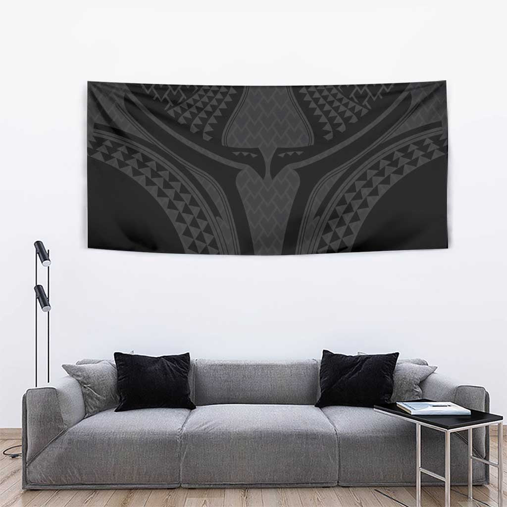 Hawaiian Kakau Art Tattoos Aquaman Style Tapestry Black Version LT03 - Polynesian Pride