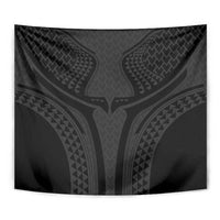 Hawaiian Kakau Art Tattoos Aquaman Style Tapestry Black Version LT03 - Polynesian Pride