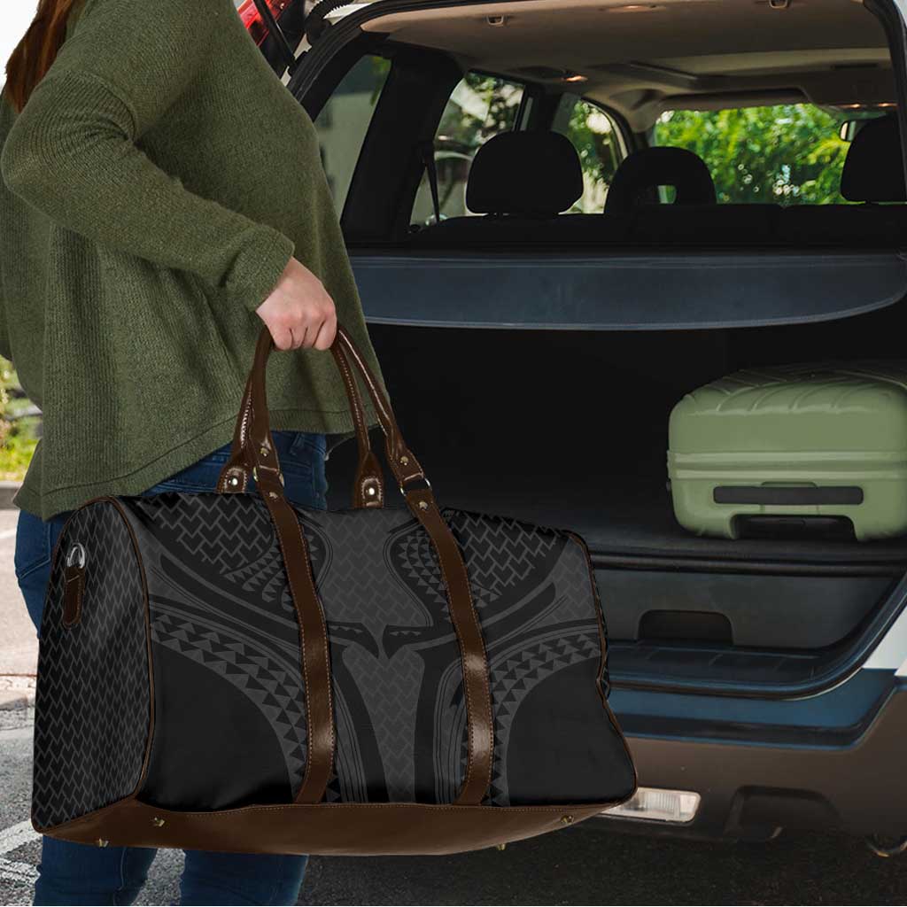 Hawaiian Kakau Art Tattoos Aquaman Style Travel Bag Black Version - Polynesian Pride