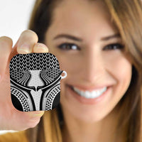 Hawaiian Kakau Art Tattoos Aquaman Style AirPods Case White Version - Polynesian Pride