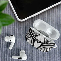 Hawaiian Kakau Art Tattoos Aquaman Style AirPods Case White Version - Polynesian Pride
