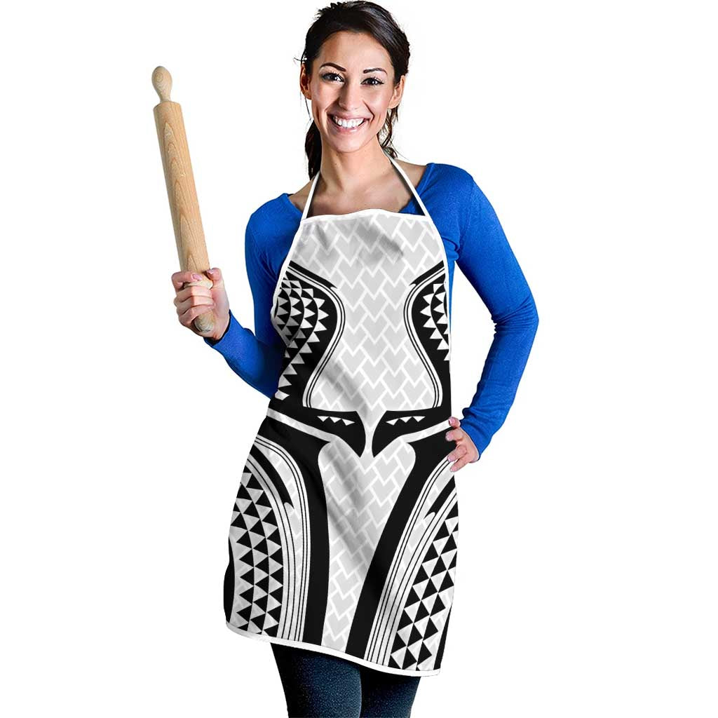 Hawaiian Kakau Art Tattoos Aquaman Style Apron White Version - Polynesian Pride