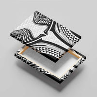 Hawaiian Kakau Art Tattoos Aquaman Style Canvas Wall Art White Version - Polynesian Pride