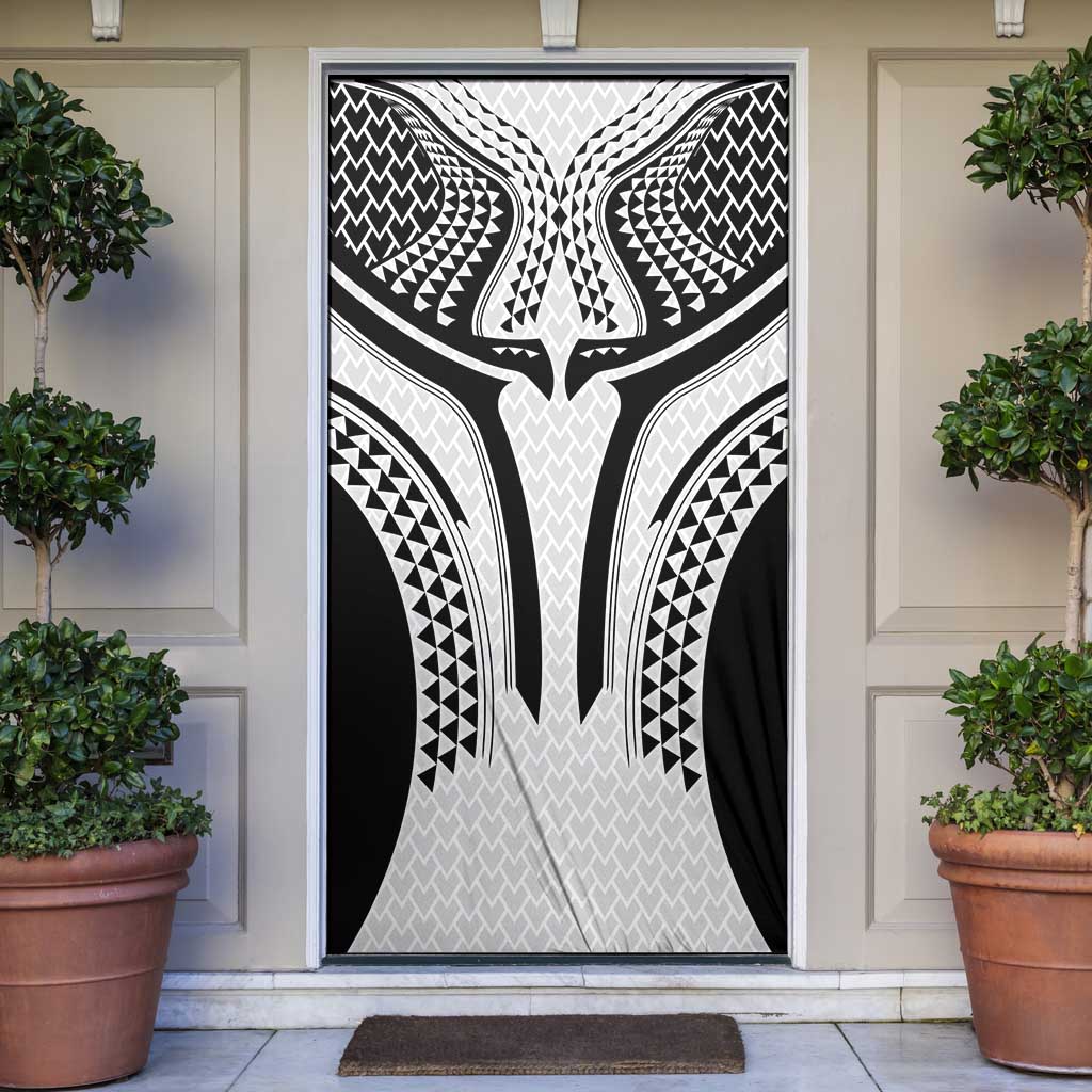 Hawaiian Kakau Art Tattoos Aquaman Style Door Cover White Version - Polynesian Pride