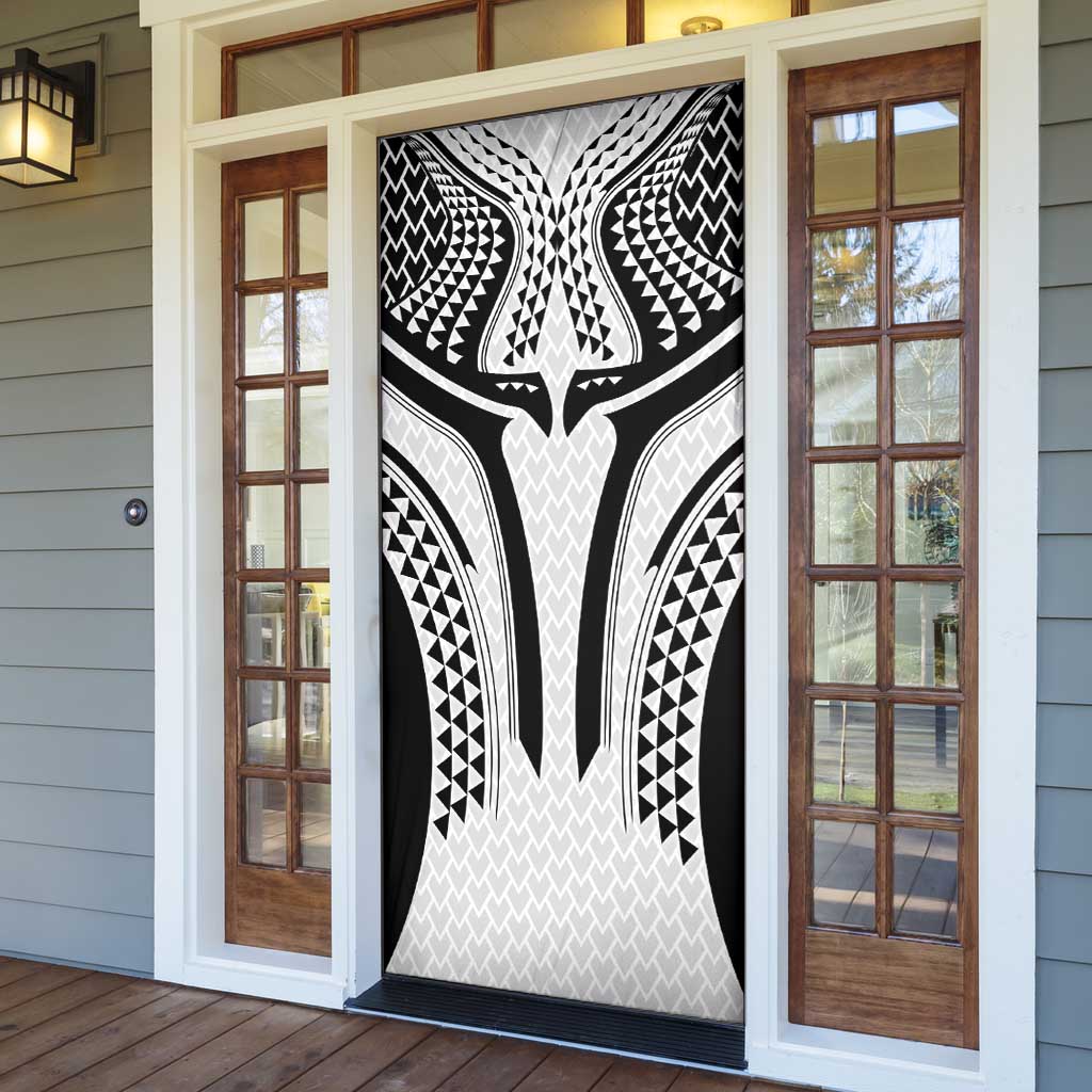 Hawaiian Kakau Art Tattoos Aquaman Style Door Cover White Version - Polynesian Pride