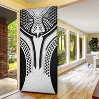 Hawaiian Kakau Art Tattoos Aquaman Style Door Cover White Version - Polynesian Pride