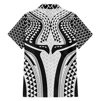 Hawaiian Kakau Art Tattoos Aquaman Style Family Matching Tank Maxi Dress and Hawaiian Shirt White Version - Polynesian Pride