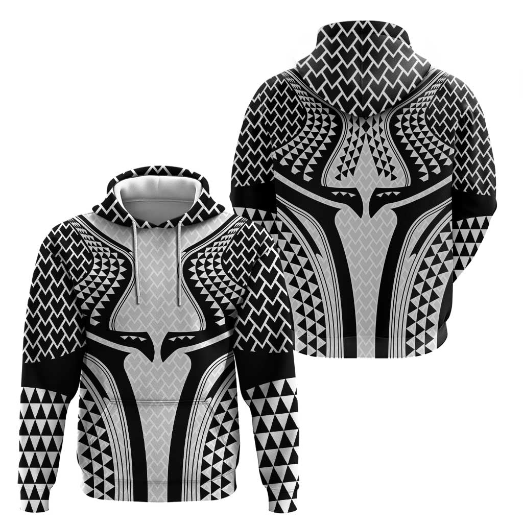 Hawaiian Kakau Art Tattoos Aquaman Style Hoodie White Version - Polynesian Pride