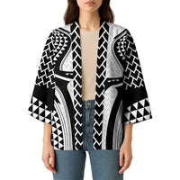 Hawaiian Kakau Art Tattoos Aquaman Style Kimono White Version - Polynesian Pride