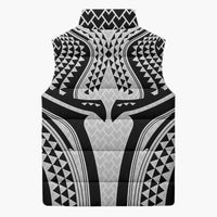 Hawaiian Kakau Art Tattoos Aquaman Style Sleeveless Puffer Jacket White Version LT03 - Polynesian Pride