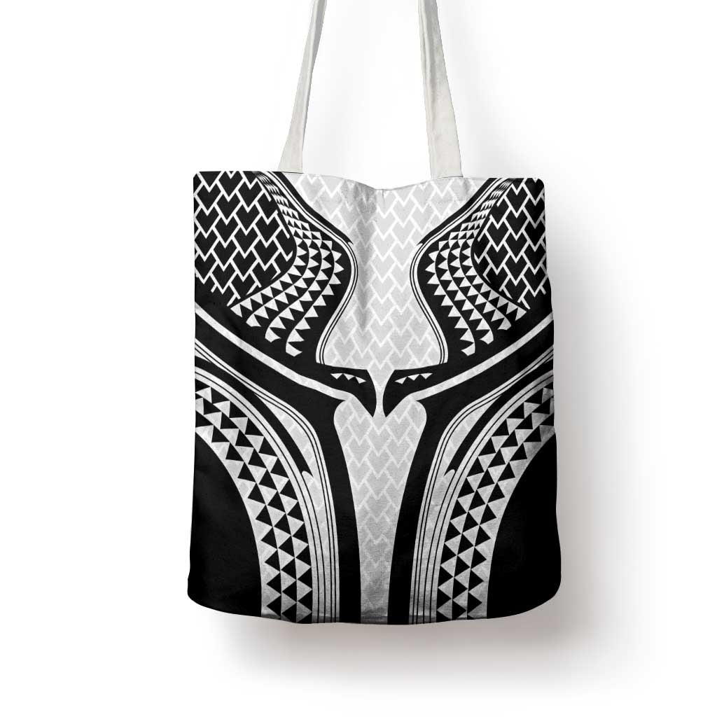 Hawaiian Kakau Art Tattoos Aquaman Style Tote Bag White Version - Polynesian Pride