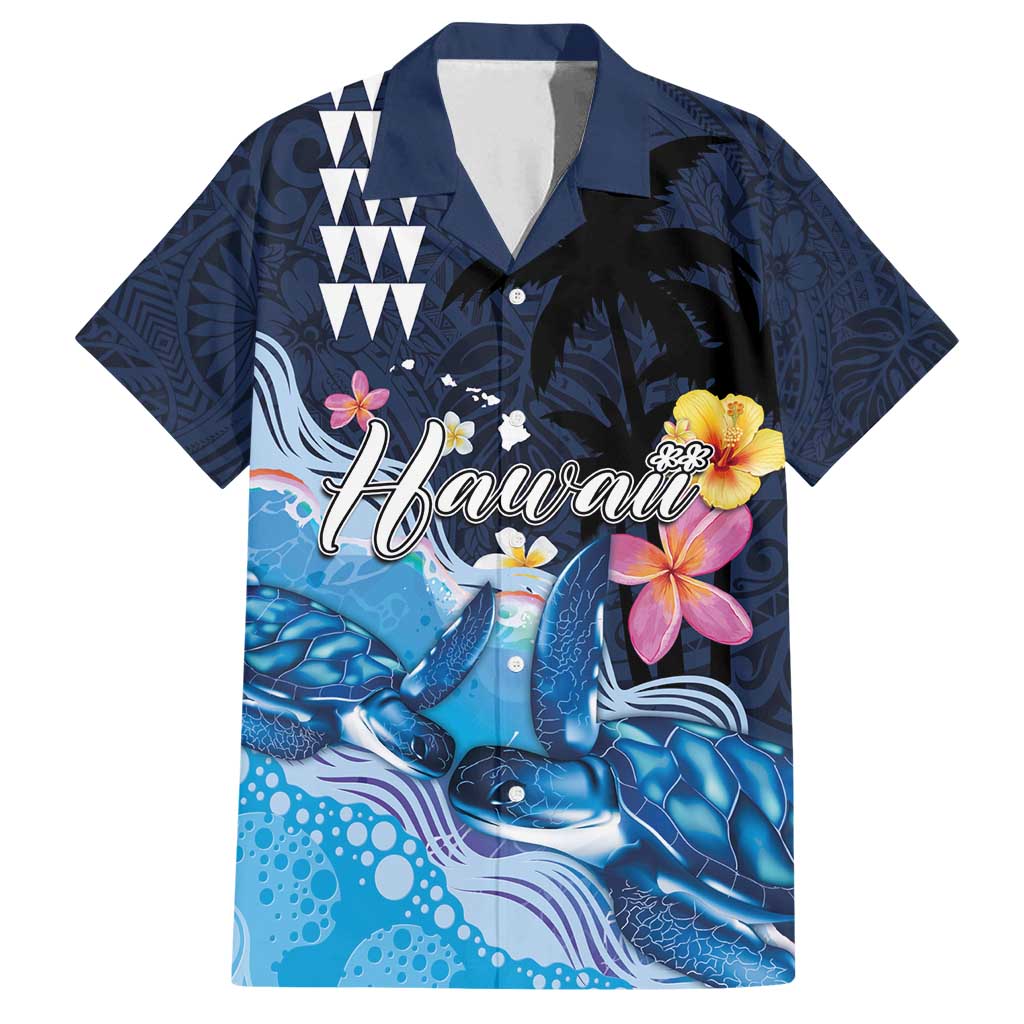 Hawaiian Honu Honi Ihu Family Matching Off Shoulder Maxi Dress and Hawaiian Shirt With Plumeria and Kakau Art Pattern