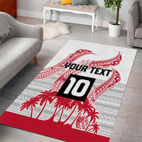 Cook Islands Marathon 2025-Pursuit in Paradise Area Rug Red Color