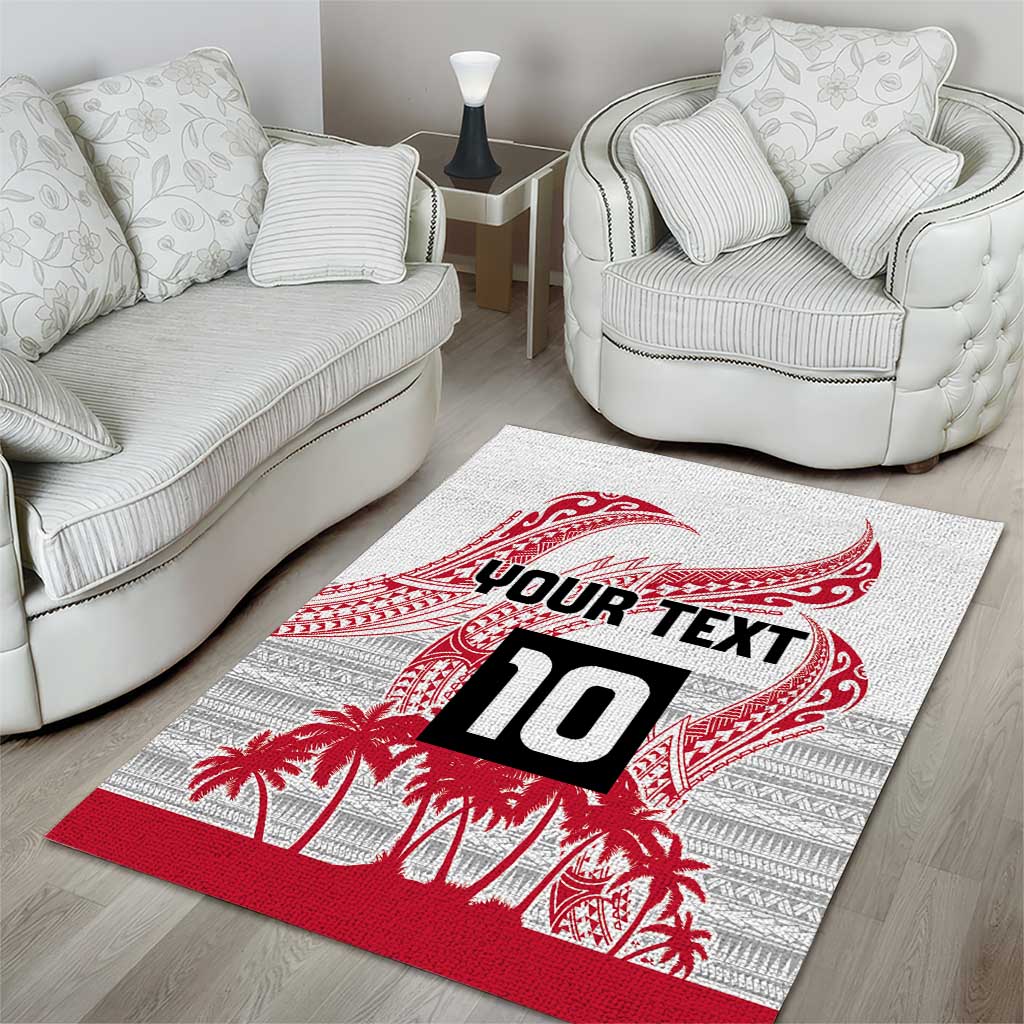 Cook Islands Marathon 2025-Pursuit in Paradise Area Rug Red Color
