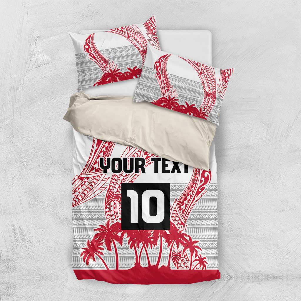 Cook Islands Marathon 2025-Pursuit in Paradise Bedding Set Red Color