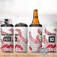Cook Islands Marathon 2025-Pursuit in Paradise 4 in 1 Can Cooler Tumbler Red Color