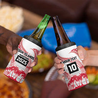 Cook Islands Marathon 2025-Pursuit in Paradise 4 in 1 Can Cooler Tumbler Red Color