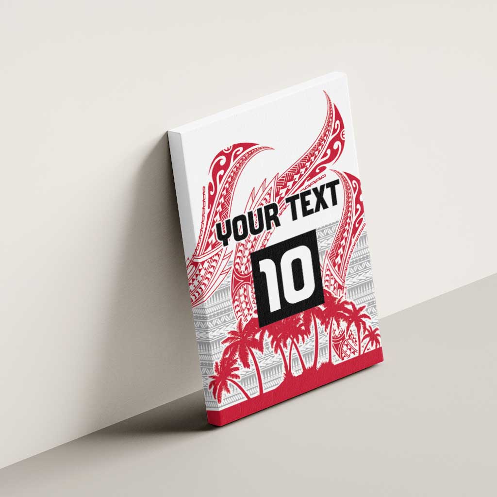 Cook Islands Marathon 2025-Pursuit in Paradise Canvas Wall Art Red Color