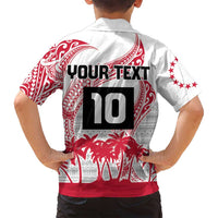 Cook Islands Marathon 2025-Pursuit in Paradise Family Matching Puletasi and Hawaiian Shirt Red Color LT03 - Polynesian Pride